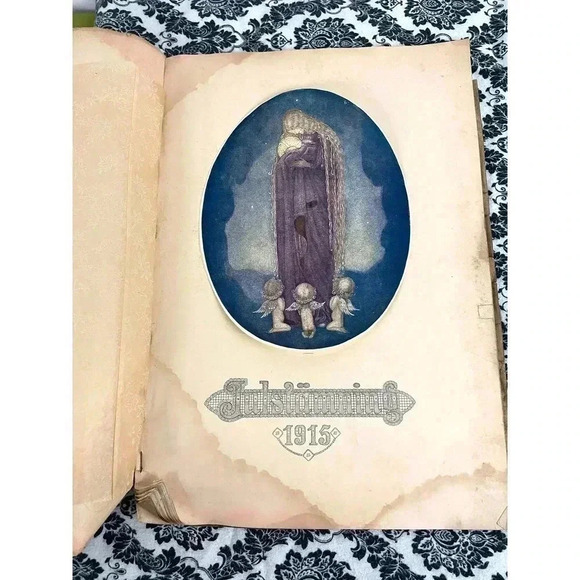 RARE Swedish Art Large Handmade Book 1915 Antique Artwork Reprints Cover - Picture 7 of 11